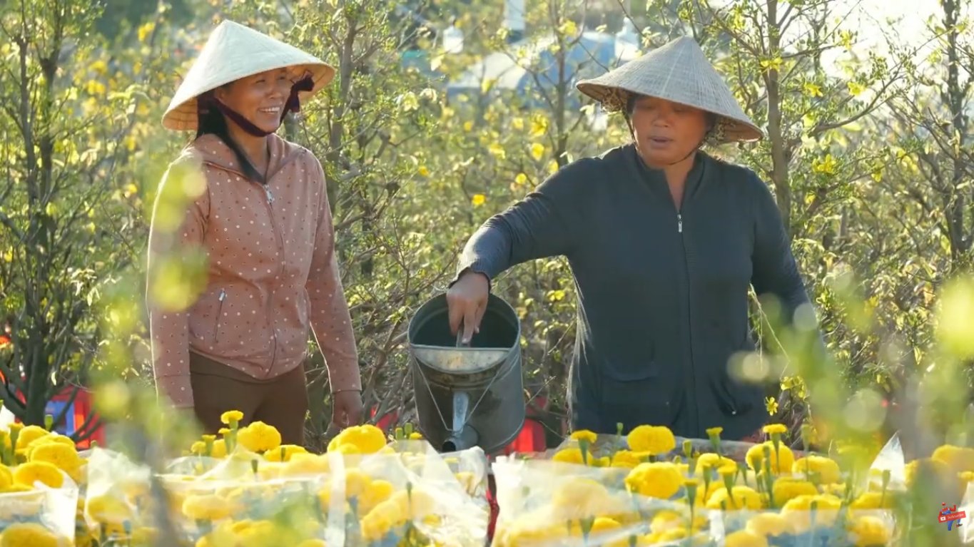 Khám phá Chợ hoa xuân trên bến dưới thuyền tại bến Bình Đông