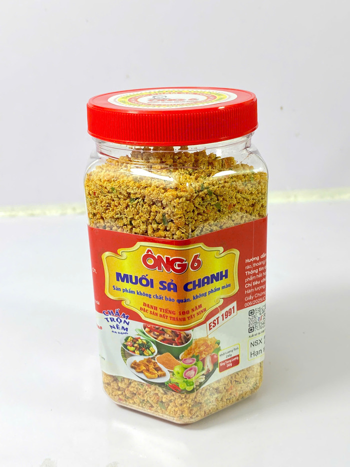 MUỐI SẢ CHANH ÔNG 6 (CHAY MẶN ĐỀU DÙNG ĐƯỢC) 260G