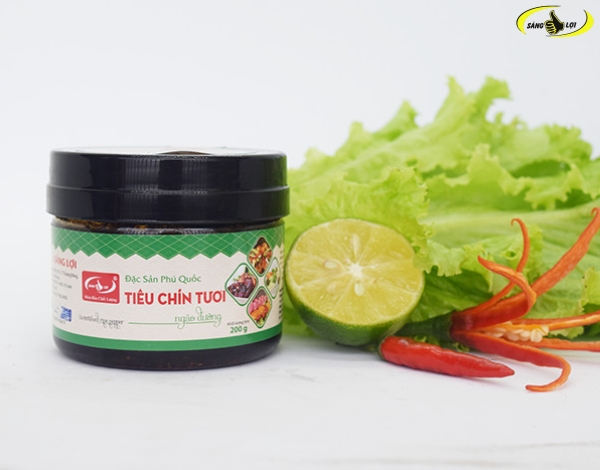 Tiêu chín tươi ngào đường 200g