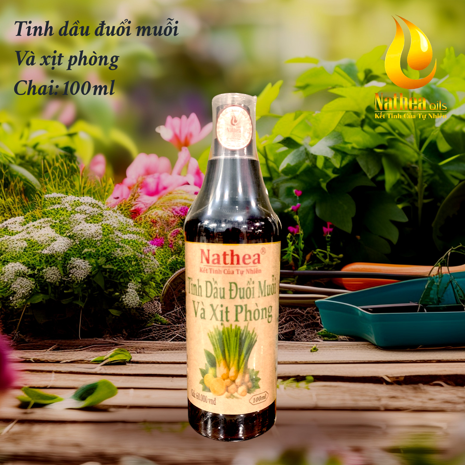 TINH DẦU XỊT PHÒNG ĐUỔI MUỖI NATHEA – KHÔNG GIAN SẠCH MUỖI, NHÀ THƠM TỰ NHIÊN