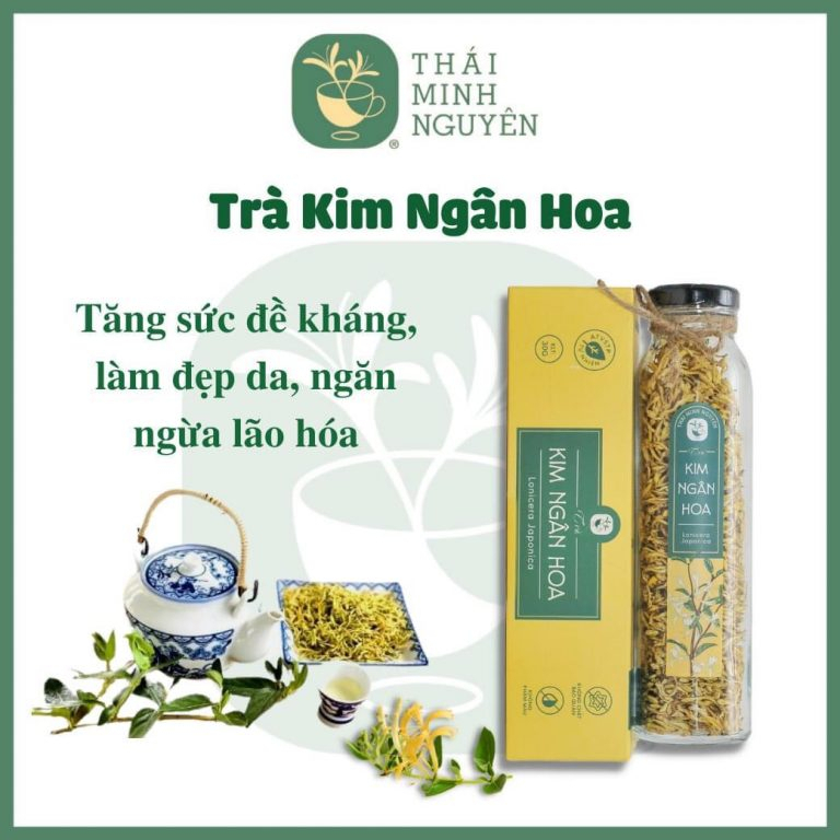 Trà Kim Ngân Hoa Chai Thủy Tinh 30g