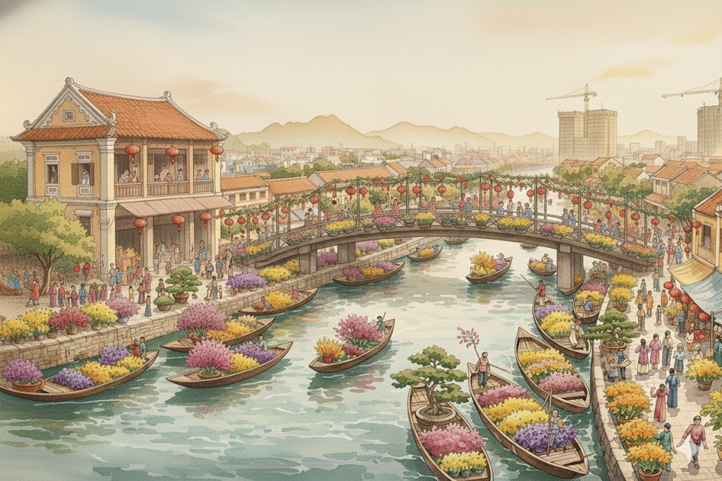 Góc Tết Xưa - Bến Bình Đông hoài niệm