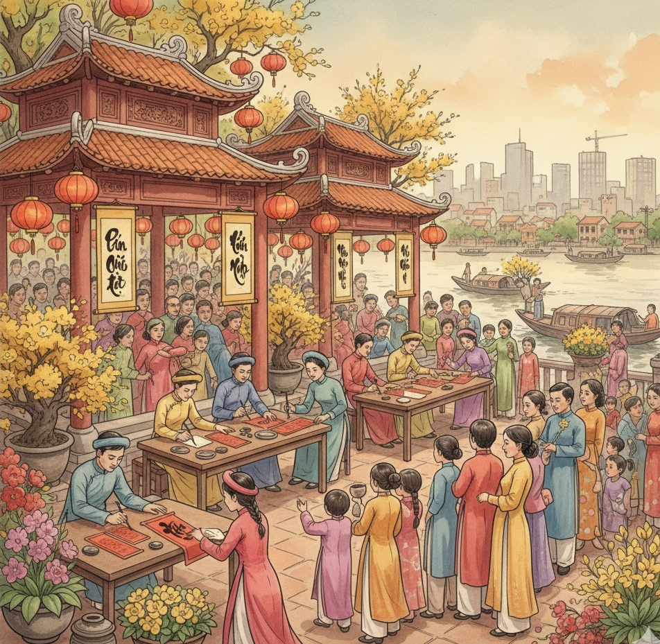 Hội thi Viết Thư Pháp Chữ Việt