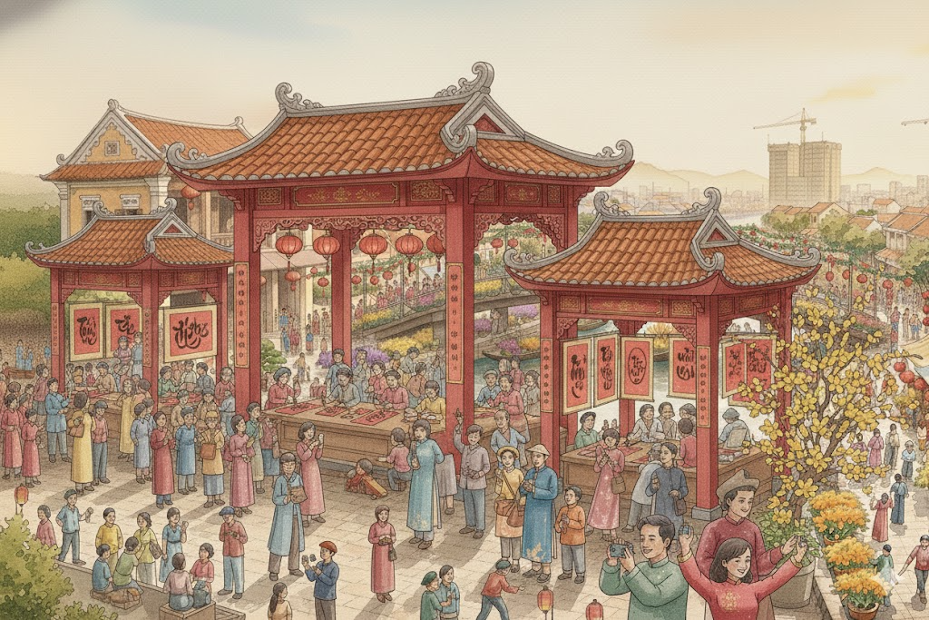 Khu trải nghiệm Phố Ông Đồ